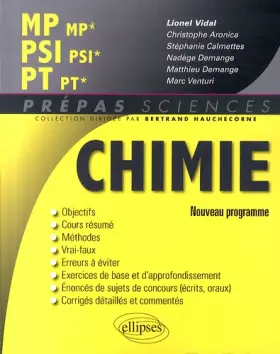 Couverture du produit · Chimie MP/MP* PSI/PSI* PT/PT* Programme 2014