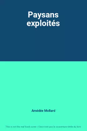 Couverture du produit · Paysans exploités