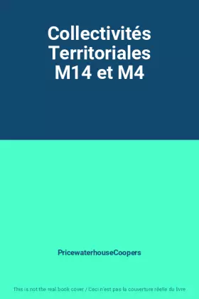 Couverture du produit · Collectivités Territoriales M14 et M4