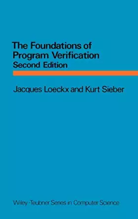 Couverture du produit · The Foundations of Program Verification