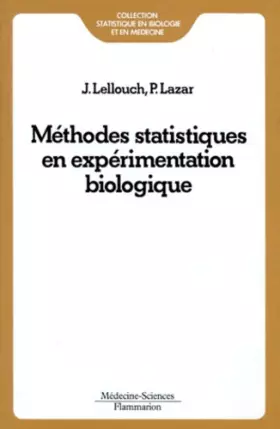 Couverture du produit · Méthodes statistiques en expérimentation biologique