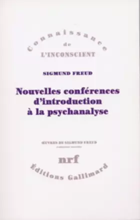 Couverture du produit · Nouvelles conférences d'introduction à la psychanalyse