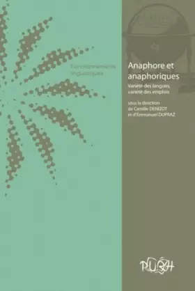 Couverture du produit · Anaphore et Anaphoriques : Variete des Langues, Variete des Emplois. Cahiers de l'Eriac, N 4 - Fon