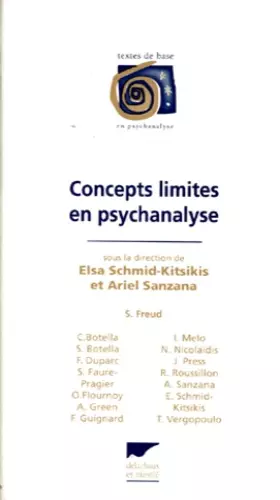 Couverture du produit · Concepts limites en psychanalyse