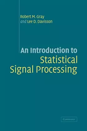 Couverture du produit · An Introduction to Statistical Signal Processing