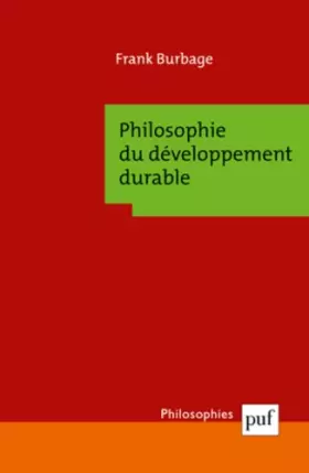 Couverture du produit · Philosophie du développement durable