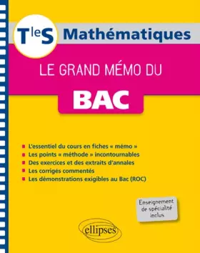 Couverture du produit · Mathématiques - Le grand mémo du Bac - Terminale S enseignements spécifique et de spécialité