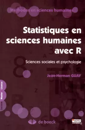 Couverture du produit · Statistiques en sciences humaines avec R: Sciences sociales et psychologie