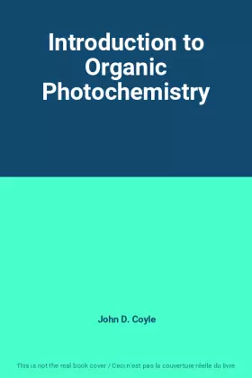 Couverture du produit · Introduction to Organic Photochemistry
