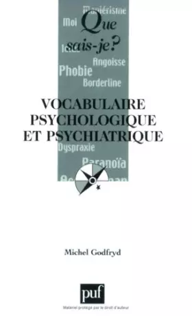 Couverture du produit · Vocabulaire psychologique et psychiatrique