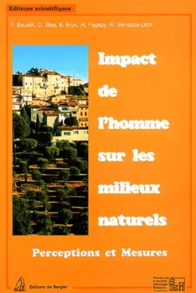 Couverture du produit · Impact de l'homme sur les milieux naturels. : Perceptions et mesures