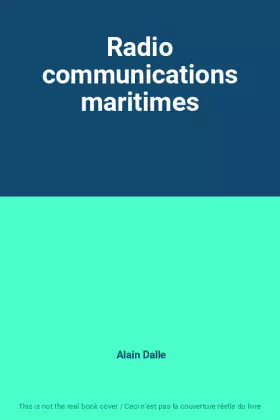 Couverture du produit · Radio communications maritimes