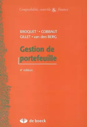 Couverture du produit · Gestion de portefeuille