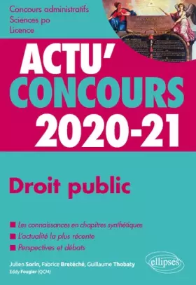 Couverture du produit · Droit public 2020-2021 - Cours et QCM