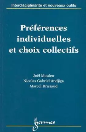 Couverture du produit · Préférences individuelles et choix collectifs