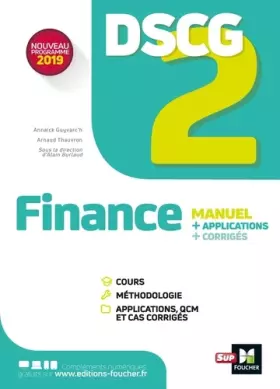 Couverture du produit · DSCG 2 - Finance - Manuel et applications 2022-2023