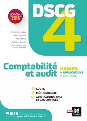 Couverture du produit · DSCG 4 - Comptabilité et audit - Manuel et applications