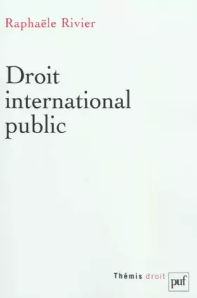 Couverture du produit · Droit international public