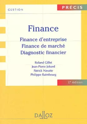 Couverture du produit · Finance : Finance d'entreprise - Finance de marché - Diagnostic financier