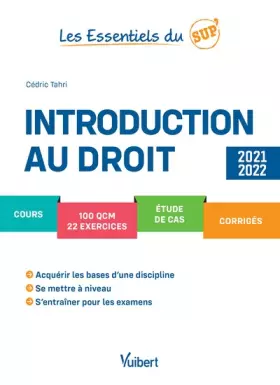 Couverture du produit · Introduction au droit 2021/2022: Cours - QCM - Exercices - Étude de cas - Corrigés - Méthodologie