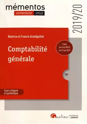 Couverture du produit · Comptabilité générale: Principes de la modélisation comptable -Analyse comptable des opérations courantes et de fin d'exercice 