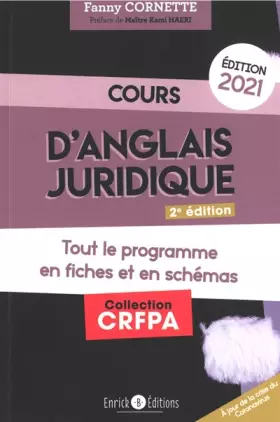 Couverture du produit · Cours d'anglais juridique (2021)
