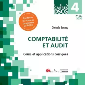 Couverture du produit · DSCG 4 - Comptabilité et audit: Cours et applications corrigées (2020)