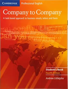 Couverture du produit · Company to Company Student's Book