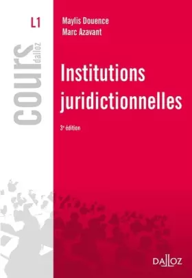 Couverture du produit · Institutions juridictionnelles - 3e éd.