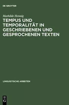 Couverture du produit · Tempus Und Temporalität in Geschriebenen Und Gesprochenen Texten