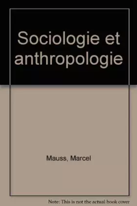 Couverture du produit · Sociologie et anthropologie
