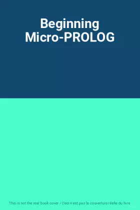 Couverture du produit · Beginning Micro-PROLOG