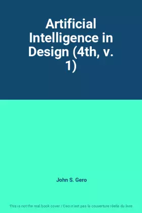 Couverture du produit · Artificial Intelligence in Design (4th, v. 1)