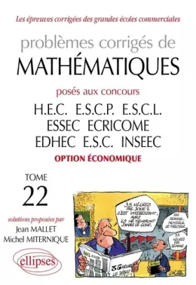 Couverture du produit · Mathématiques HEC 1998-2001, tome 22, option économique