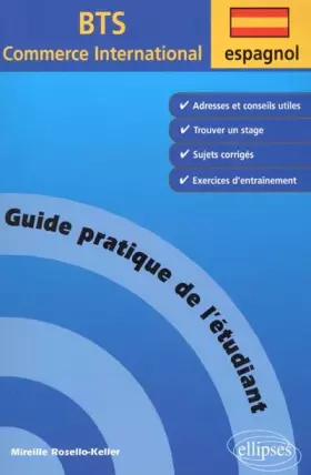 Couverture du produit · Espagnol : Guide pratique de l'étudiant au BTS Commerce International