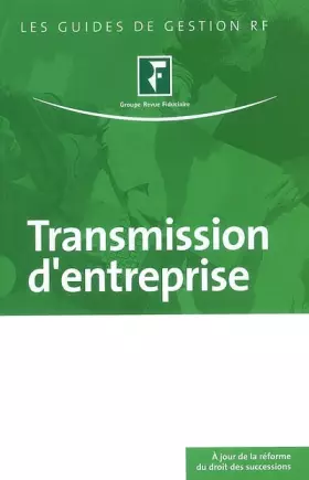 Couverture du produit · Transmission d'entreprise