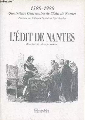 Couverture du produit · L'Édit de Nantes: Texte intégral en français moderne