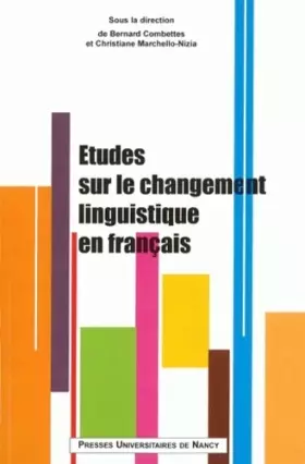 Couverture du produit · Etudes sur le changement linguistique en français