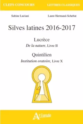 Couverture du produit · Silves latines 2016-2017