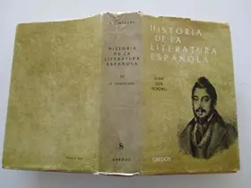 Couverture du produit · Historia Literatura Española 4 / History of Spanish Literature