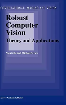Couverture du produit · Robust Computer Vision: Theory and Applications