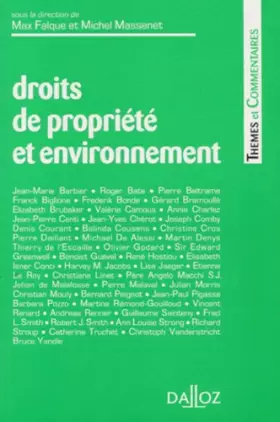 Couverture du produit · Droits de propriété et environnement: Thèmes et commentaires