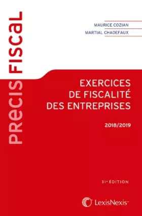 Couverture du produit · Exercices de fiscalité des entreprises 2018-2019