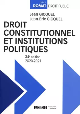 Couverture du produit · Droit constitutionnel et institutions politiques (2020-2021)