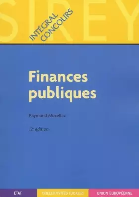 Couverture du produit · Finances publiques, 12e édition