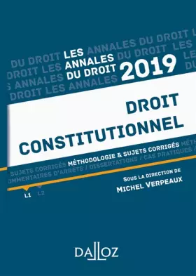 Couverture du produit · Droit constitutionnel: Méthodologie & sujets corrigés