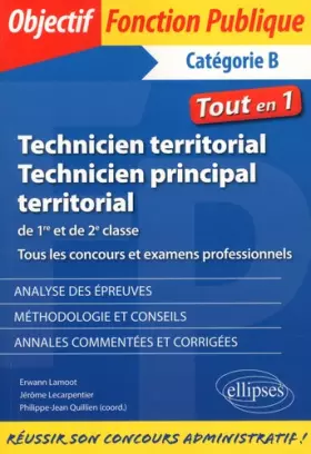 Couverture du produit · Technicien et technicien principal territorial. Concours et examens professionnels