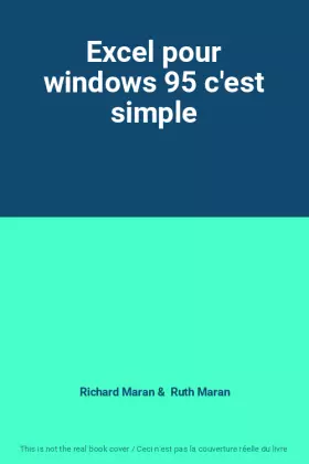 Couverture du produit · Excel pour windows 95 c'est simple
