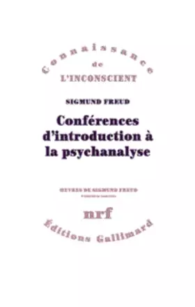 Couverture du produit · Conférences d'introduction à la psychanalyse