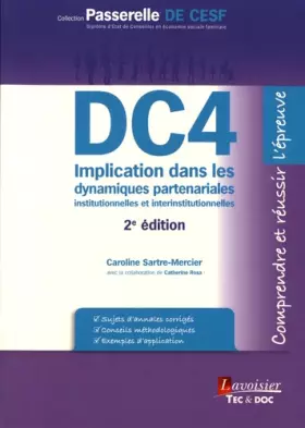 Couverture du produit · Implication dans les dynamiques partenariales institutionnelles et interinstitutionnelles DC4